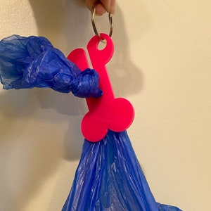 Dog Poop Bag Holder Keychain
