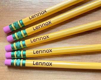 Personalized #2 Ticonderoga Pencils for Back to School Customized class gift