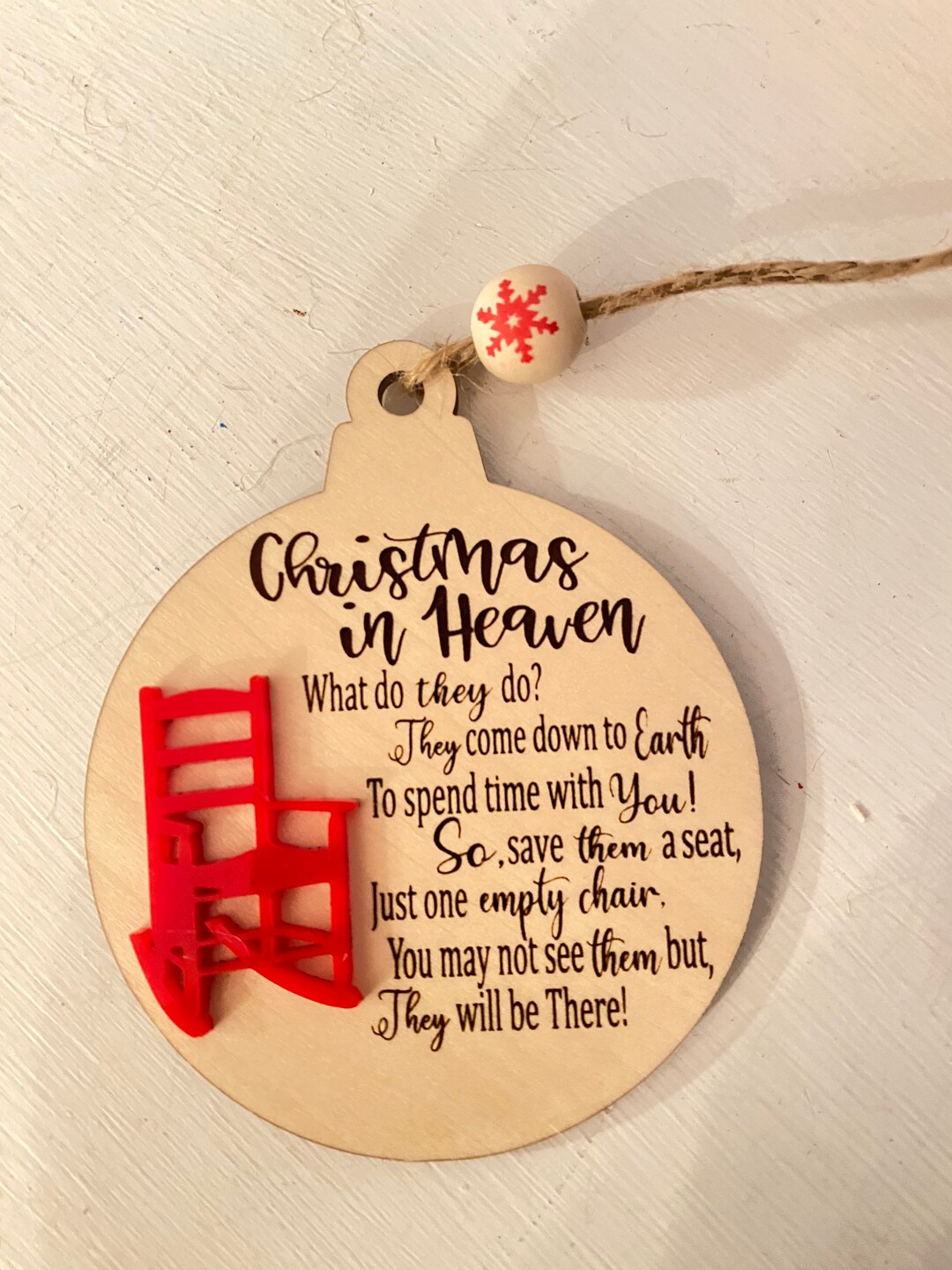Christmas in Heaven Ornament - Etsy