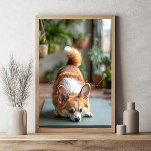 Yoga Art | Yoga lover gift | Downward Dog | Yoga Wall Art | Zen Gift | Yoga Poster | Yoga Art | Zen Art | Zen Wall Art | Yoga Studio Art