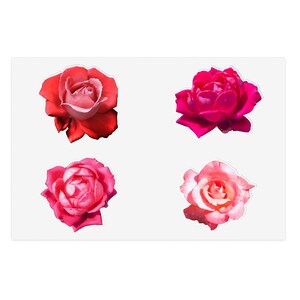 Flower Power: Eco-Friendly Cute Floral Sticker Set for Bullet Journals and Computers