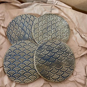 Handmade Textured Ceramic Coasters (Pairs) — Unique, Earthy & One-of-a-Kind