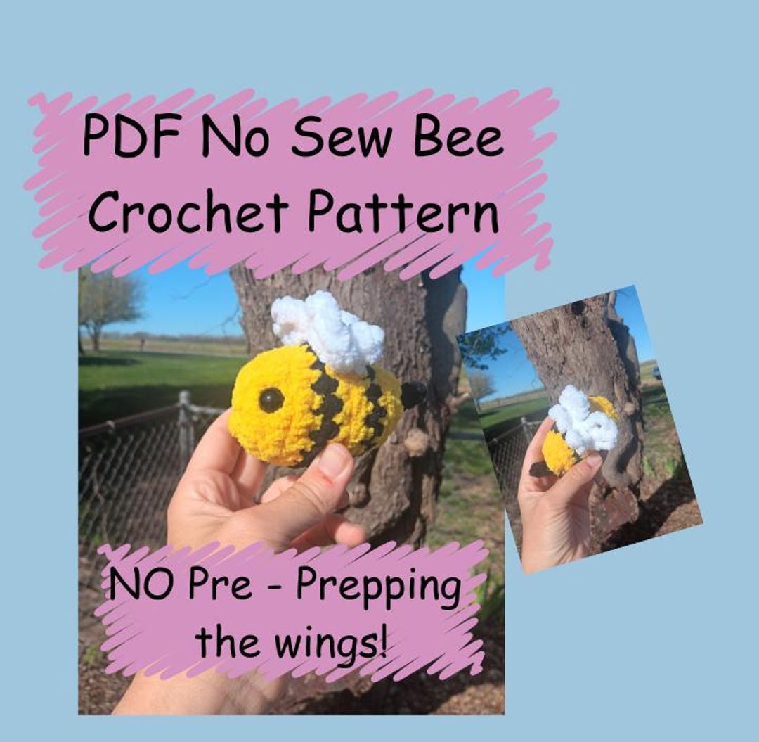No Sew Bee Crochet Pattern PDF PATTERN - Etsy