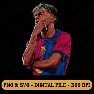 Lamine Yamal Png, Yamal png svg / Barcelona SVG PNG Diseño, Lamine Yamal Poster, Barcelona fan Shirt Design, Yamal Cricut, Yamal Sublimation