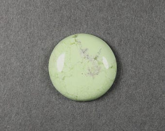 Citron Chrysoprase Round Cabochon 19 mm