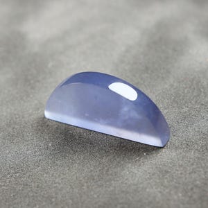 Lengua afilada de calcedonia azul de Namibia, 28 x 13 mm