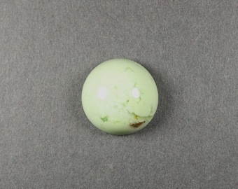 Citron Chrysoprase High Dome Round Cabochon 20.4 mm