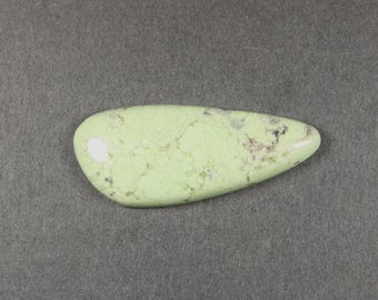 Citron Chrysoprase Freeform Cabochon 43 x 18 mm Lemon Chrysoprase