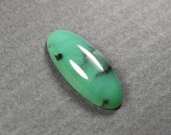 Dendritic Chrysoprase Oval Cabochon 31.8 x 13.7 mm