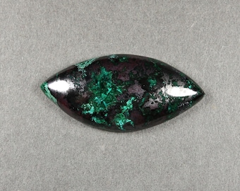 Dark Chrysocolla Freeform Cabochon 44.3 x 20.9 mm