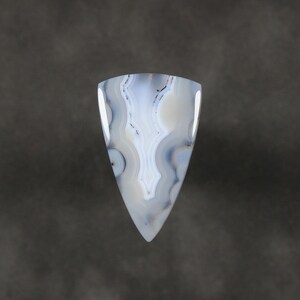 Brazilian Agate Shield Cabochon. 36.4 x 22.7 mm