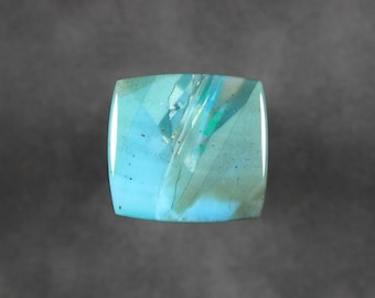 Chrysocolla Rounded Rectangle Cabochon 25.4 x 23.7 mm Gem Silica