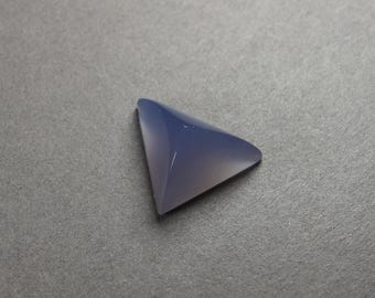 Blue Chalcedony Triangular Pyramid Cabochon 19 x 14 mm