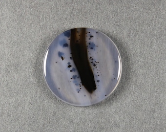 Dendritic Montana Agate Round Cabochon 23 mm