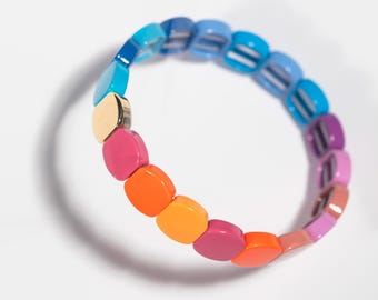 Gemini Enamel Bracelet