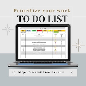 To Do List | Digital file and Easily Editable in MS Excel
