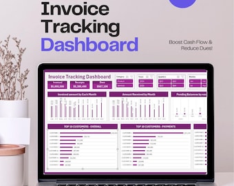 Invoice Tracker Dashboard: Excel/Sheets Template for Business Finances