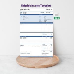 Vehicle Repair Invoice Template | Editable Excel Sheet for Auto Shops & Mechanics
