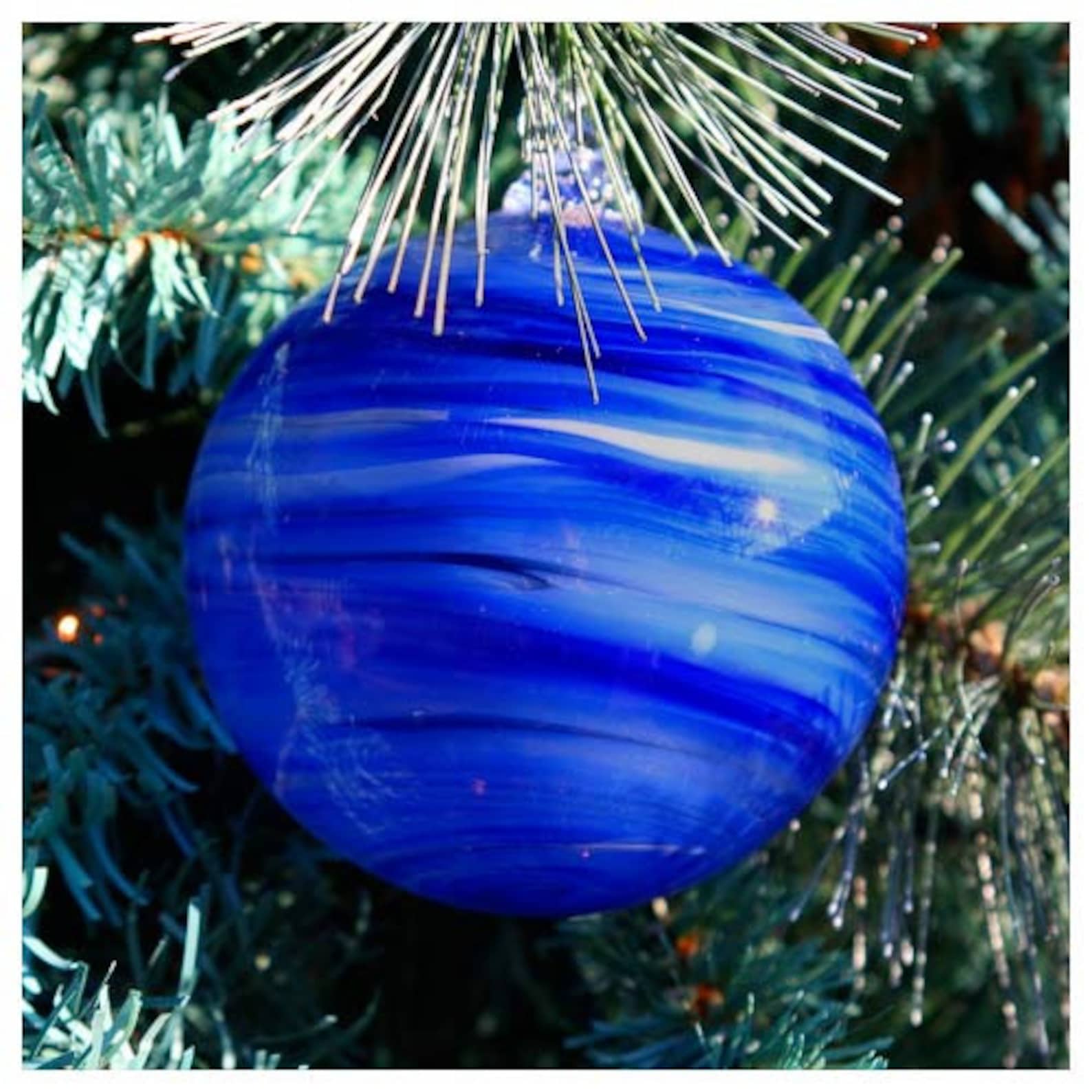 Blown Glass Neptune Christmas Ornament Etsy