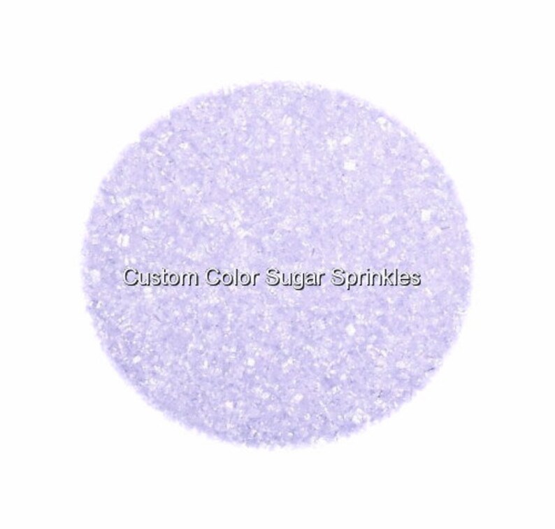 Rimming Sugar,Confetti Pastel Lilac Sanding Sugar Edible Sprinkles Custom Colors,Cake Cookie Decorations