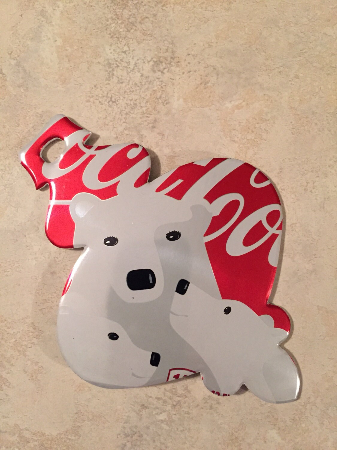 Coca Cola Polar Bear Christmas OrnamentRecycled Soda Can made Etsy