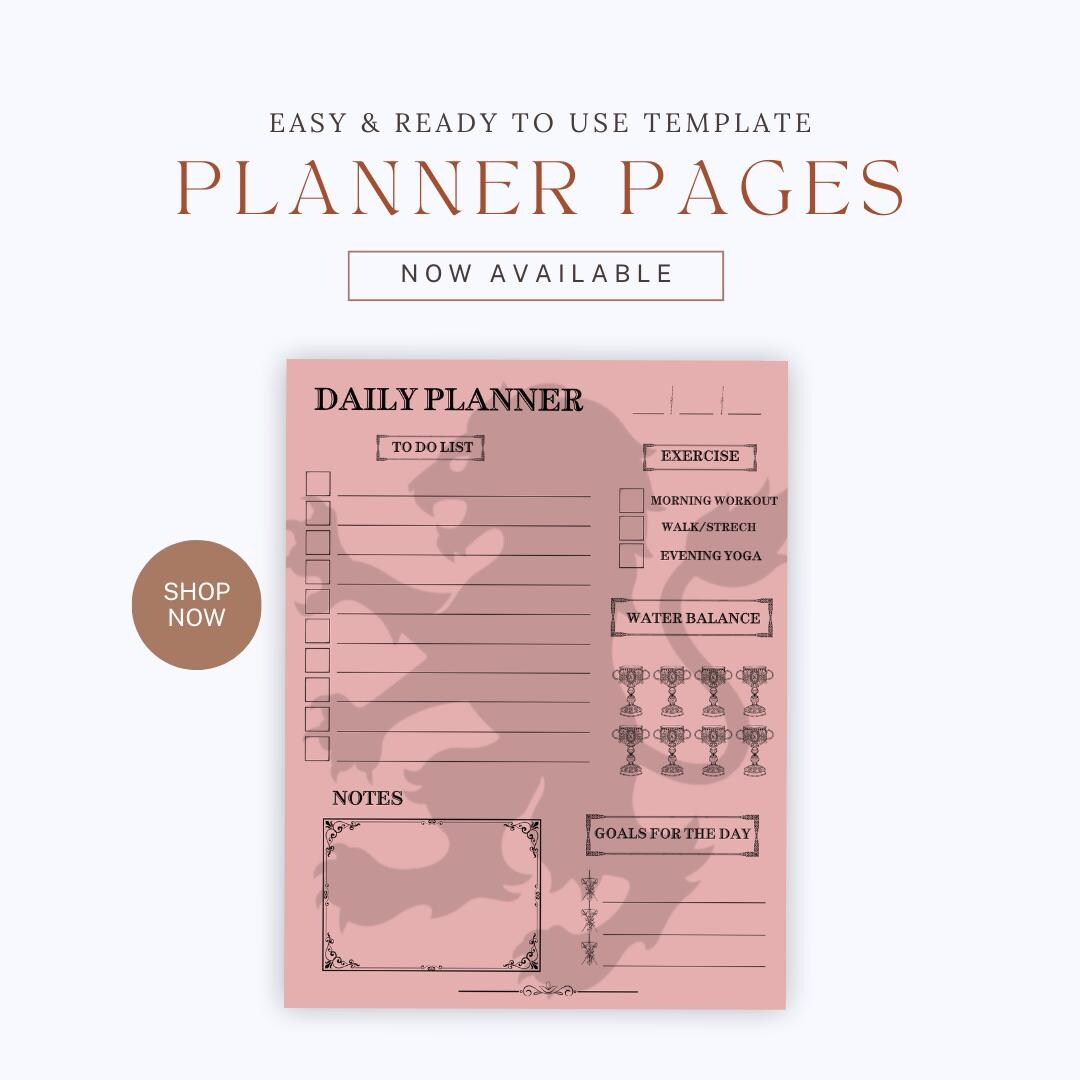 Gryffindor Daily Planner - Digital PDF | Harry Potter Planner for ...