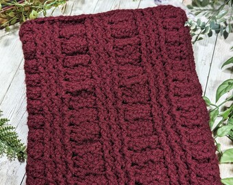 Crocheted Booksleeve, Handmade Book Sleeve, Notebook Cover, Sketchbook Pouch for Art and Supplies, Gifts for Readers, Gift for Bookworms