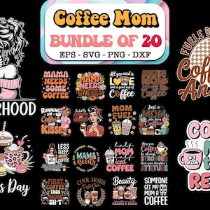 Lot de 20 fichiers SVG drôles et faciles à comprendre pour Cricut, tasses, chemises Loisirs créatifs de maman