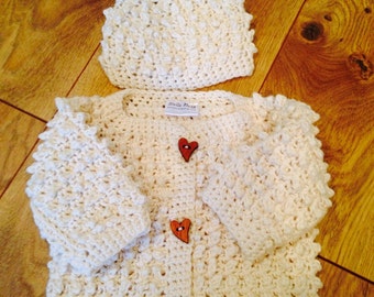 Baby Sweater Set - Cream