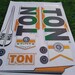 2025 Latest Edition TON (pack of 3 Cricket Bat Stickers ). Select Any 3 ...