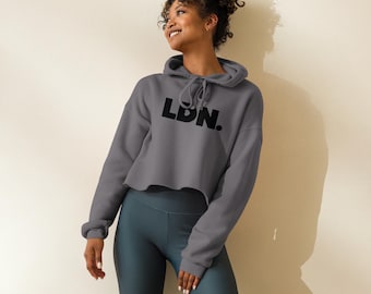 LDN. cropped hoodie