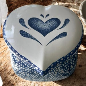 Blue Heart Canister - Etsy