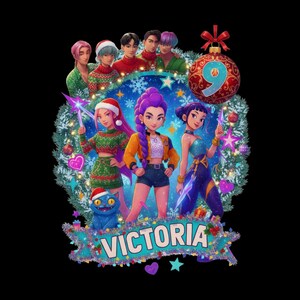 Christmas Kpop Huntrix Girl PNG: Rumi Birthday (Digital Download)