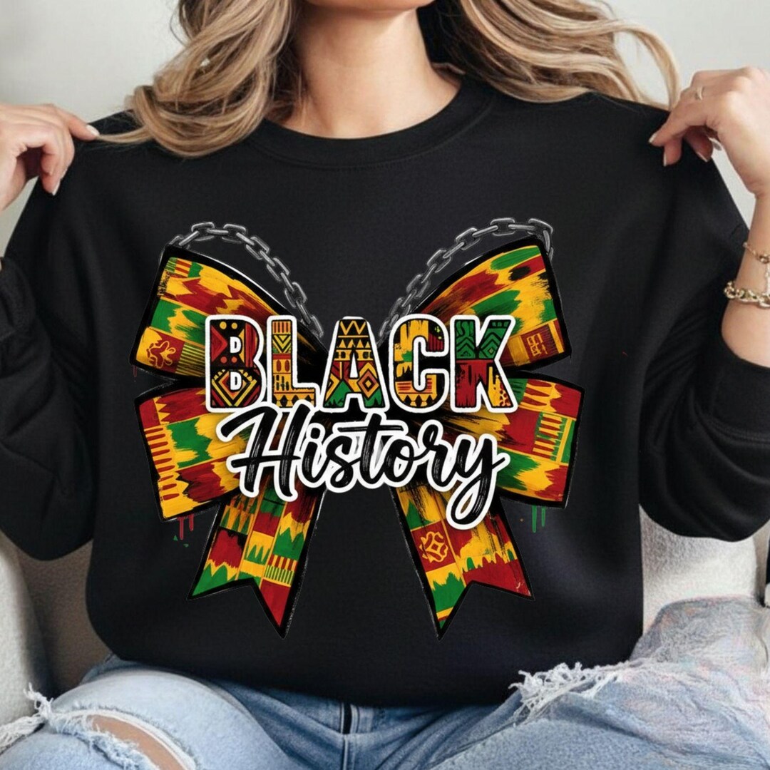 Black History Month Kente Bow PNG, African American Sublimation ...
