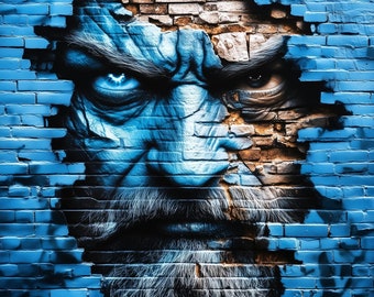 Mural de graffiti titán
