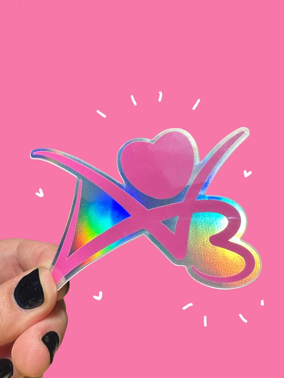 AO3 Archive of Our Own Fanfic Fanfiction Love Vinyl Holographic Decal Sticker