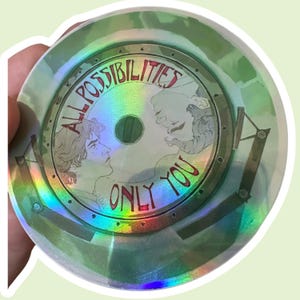 Autocollant holographique en vinyle Arcane Jayvik pour toutes les possibilités