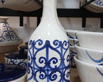 Ceramic, pottery oil bottle - oiler - Oil jug