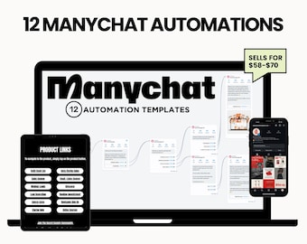 ManyChat Flow Automation Templates with PLR & MRR – Ready-to-Use Marketing Tools for Business Growth And Sales Acceleration Success!