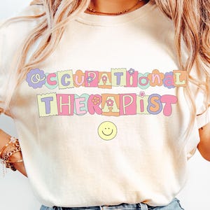 Pastel Occupational Therapist PNG, Occupational Therapy Digital Download Gifts for Her Physical Therapist Tshirt Design OT DTF