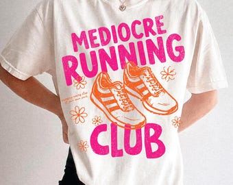 Mediocre Running Club PNG Bundle Doodle Social Club Sublimation Runner Gifts Funny Fitness Meme Sporty Workout Shirt Design Digital Download