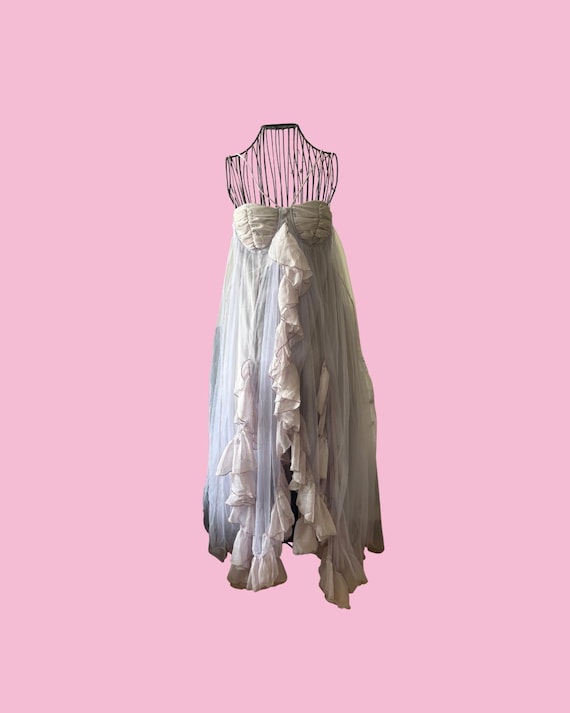 Ethereal Lilac Ruffle Gown | Two-Tone Tulle Dress | Sizes S & L | Custom Sizing Available