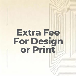 Extra Fee For Design Or Print, Tips For Extra Design Or Revision, Pay the difference