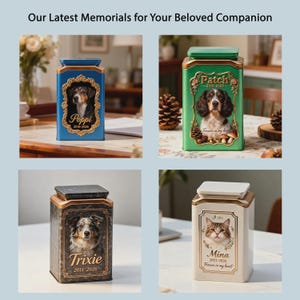 Custom Hand-paint Cat Ashes Urn with Personalized Sculpture, Ceramic Pet Memorial Urn, Handmade Keepsake, Pet Loss Gift, Cat Remembrance Box image 13
