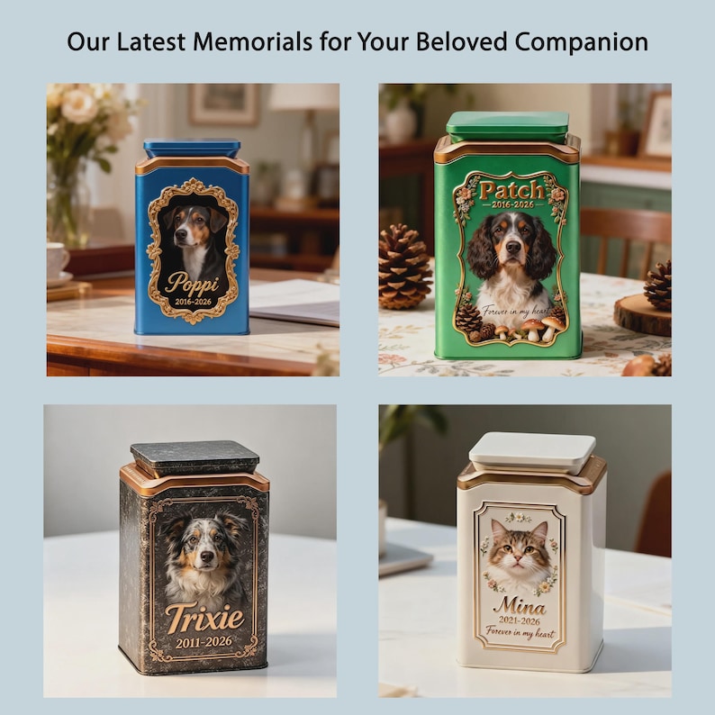 Custom Hand-paint Cat Ashes Urn with Personalized Sculpture, Ceramic Pet Memorial Urn, Handmade Keepsake, Pet Loss Gift, Cat Remembrance Box image 13