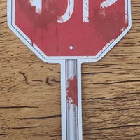 Backwards Stop Sign, Backrooms Sticker, Reversed Stopsign, Red ...