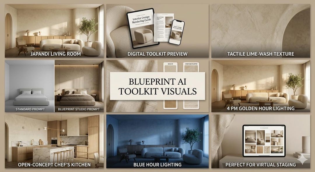 Interior Design AI Prompt Toolkit: Textured Minimalism, Japandi ...