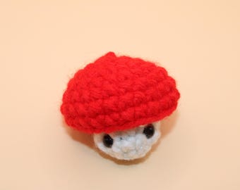 Mini crochet mushroom pop it fidget/sensory toy