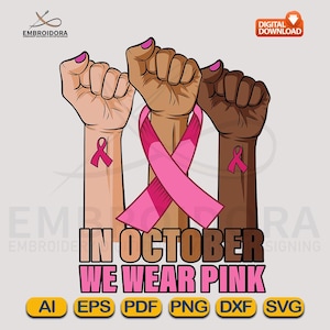 Pink Ribbon SVG: Breast Cancer Awareness Design (Digital Download)