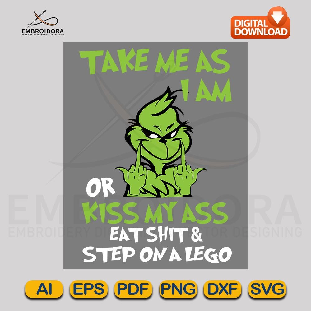 Kiss My Ass Svg Dxf - Etsy